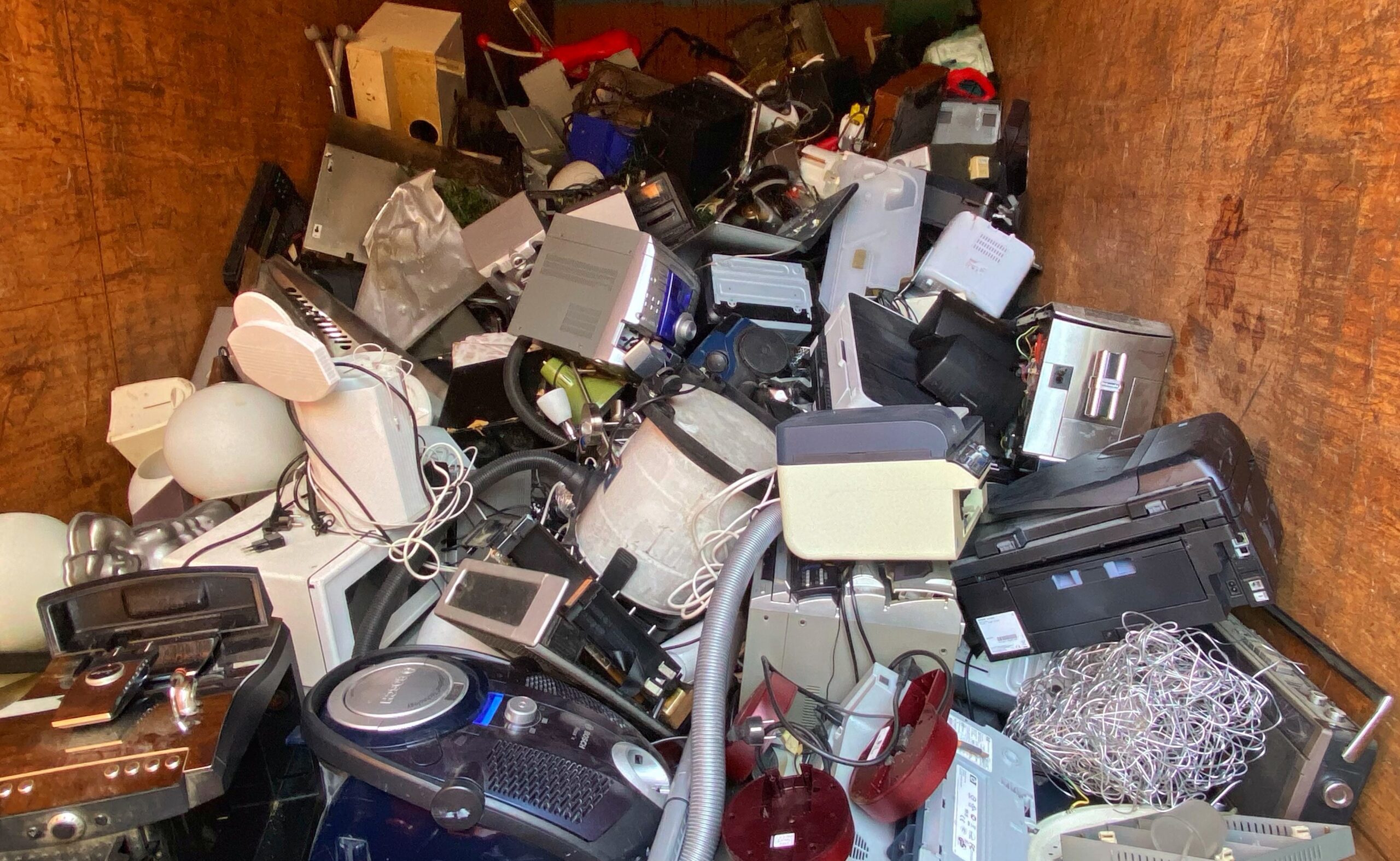 Elektroschrottsammlung am EZ Moyland (Foto: G. Thoenissen)